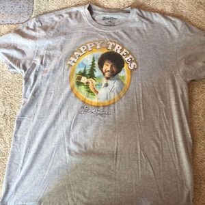 2XL grey Bob Ross t shirt